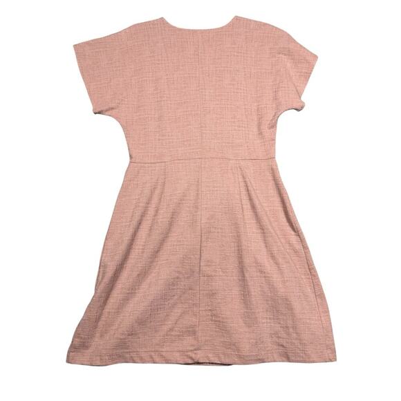 Madewell Blush Faux Wrap Knit Midi Dress - Size M - Picture 3 of 5